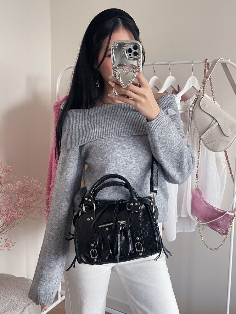 Nora City Studs Bag / Grey