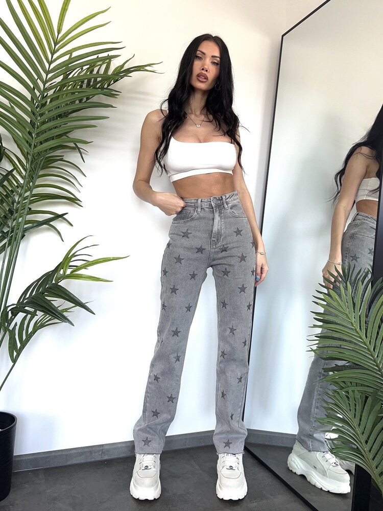 Essie Star Straight Leg Jeans / Grey