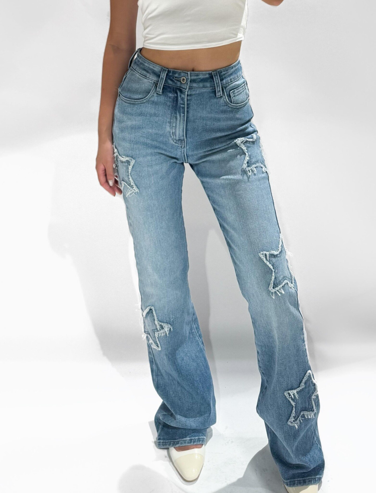Liv Star Flared Jeans / Blue