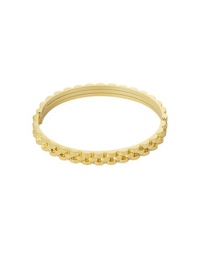 Gold Linked Bangle Bracelet