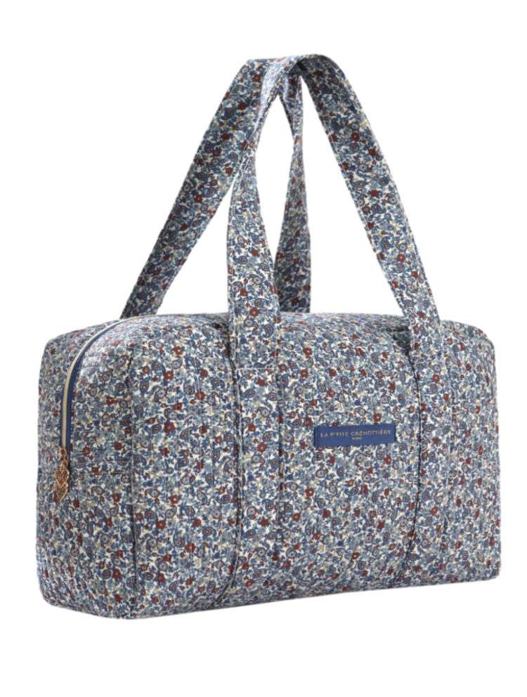 Acacia Flower Travel Bag / Denim Blue