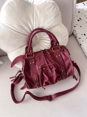 Nora City Studs Bag / Bordeaux Red