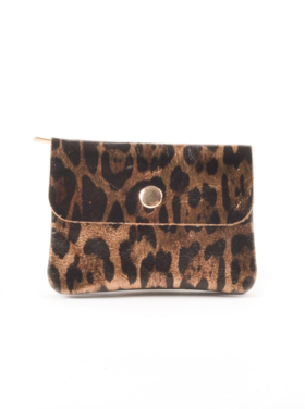 Noelle Leopard Wallet / Brown