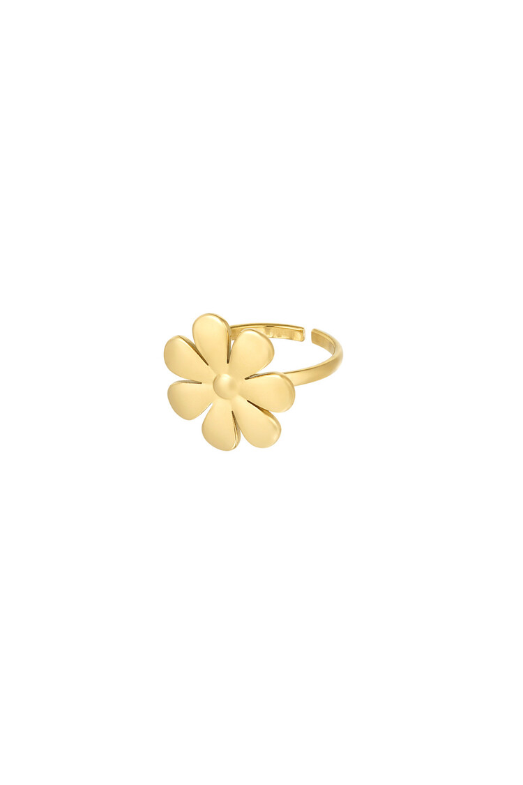 Gold Flower Blossom Ring