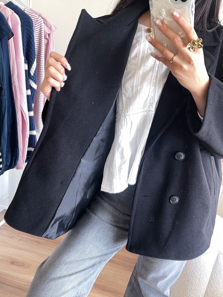 Copenhagen Short Trenchcoat / Black