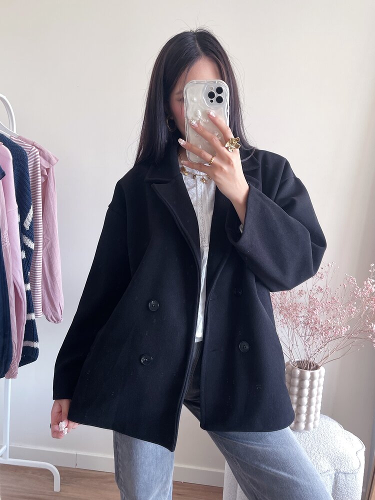 Copenhagen Short Trenchcoat / Black