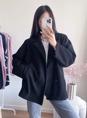 Copenhagen Short Trenchcoat / Black