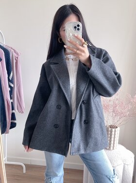 Copenhagen Short Trenchcoat / Dark Grey