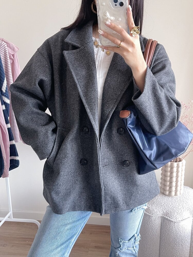 Copenhagen Short Trenchcoat / Dark Grey