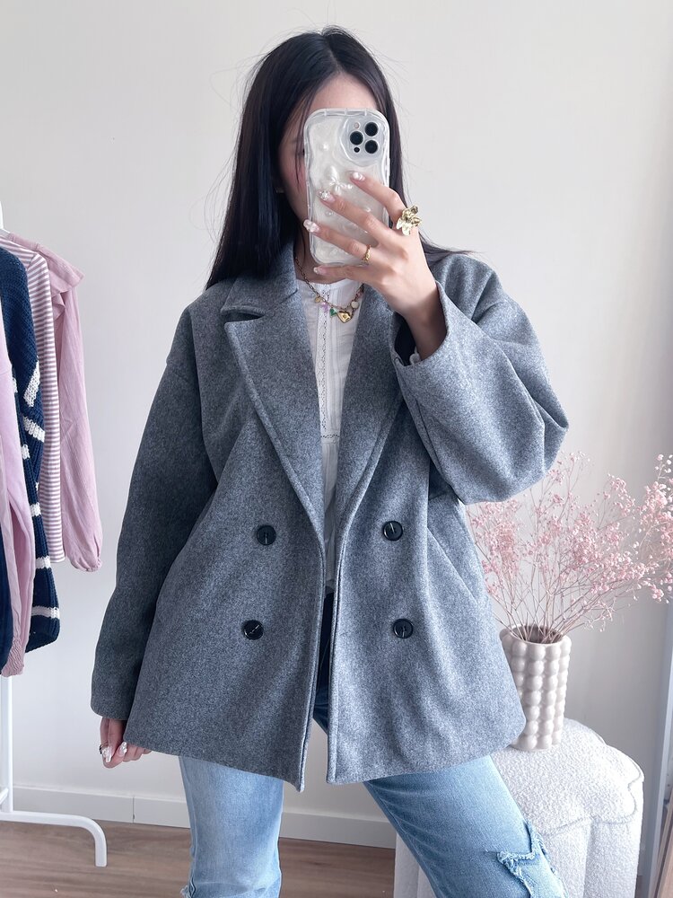 Copenhagen Short Trenchcoat / Mid Grey