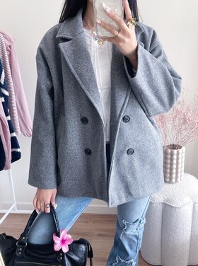 Copenhagen Short Trenchcoat / Mid Grey