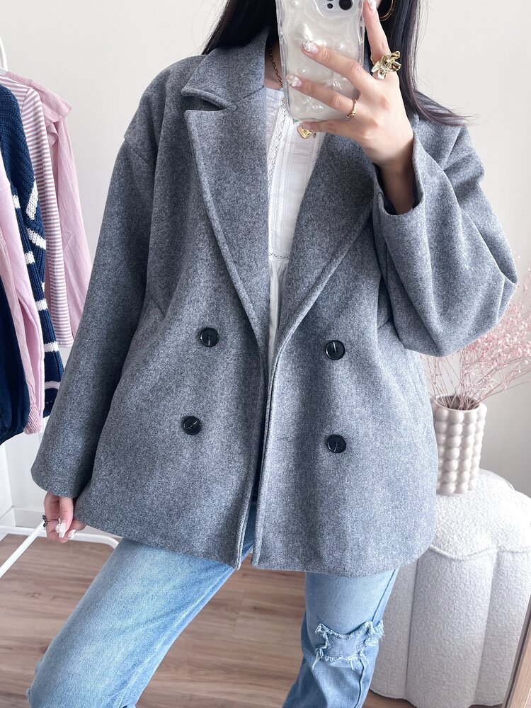 Copenhagen Short Trenchcoat / Mid Grey