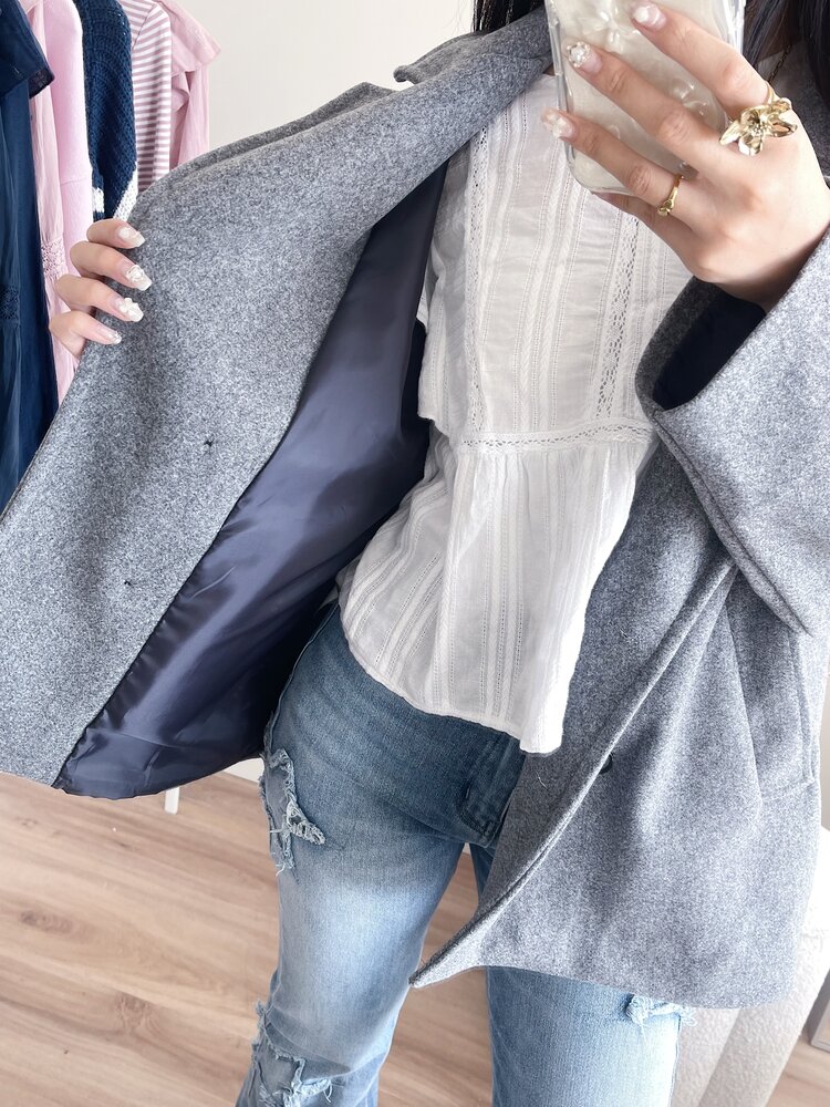 Copenhagen Short Trenchcoat / Mid Grey