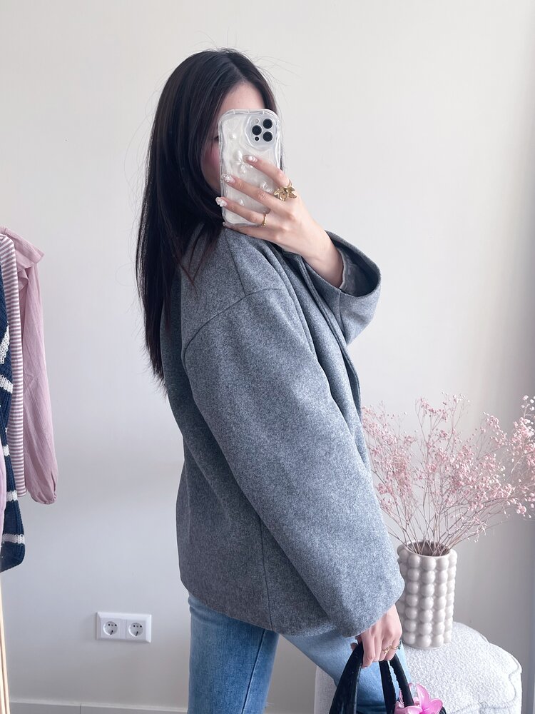 Copenhagen Short Trenchcoat / Mid Grey