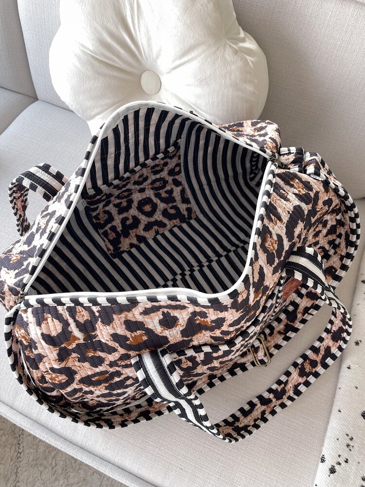 Yasmina Leopard Travel Bag
