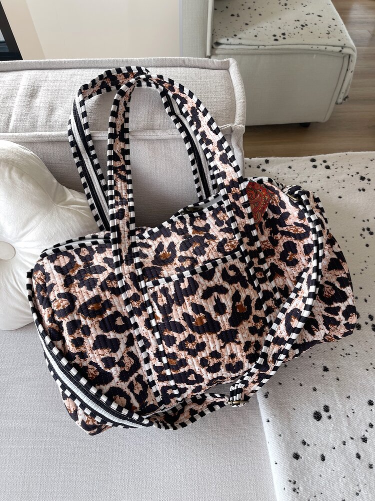 Yasmina Leopard Travel Bag