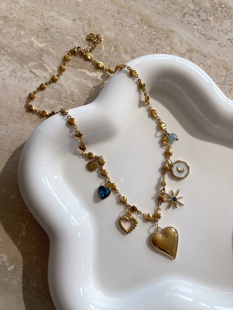 Gold 7 Mixed Charms Necklace / Type C4