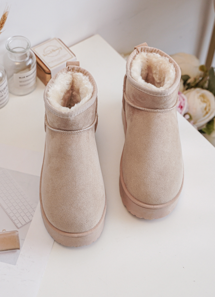 Yula Comfy Uggie Boots / Beige