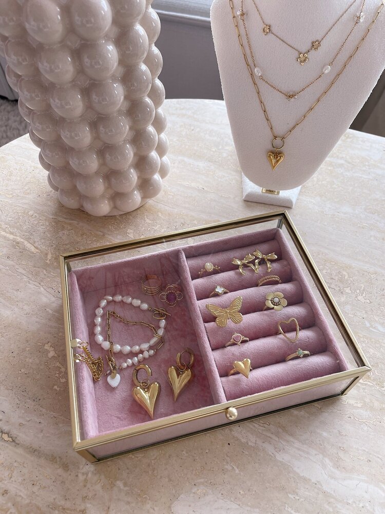 Jewellery Storage Box  / Beige (Medium)