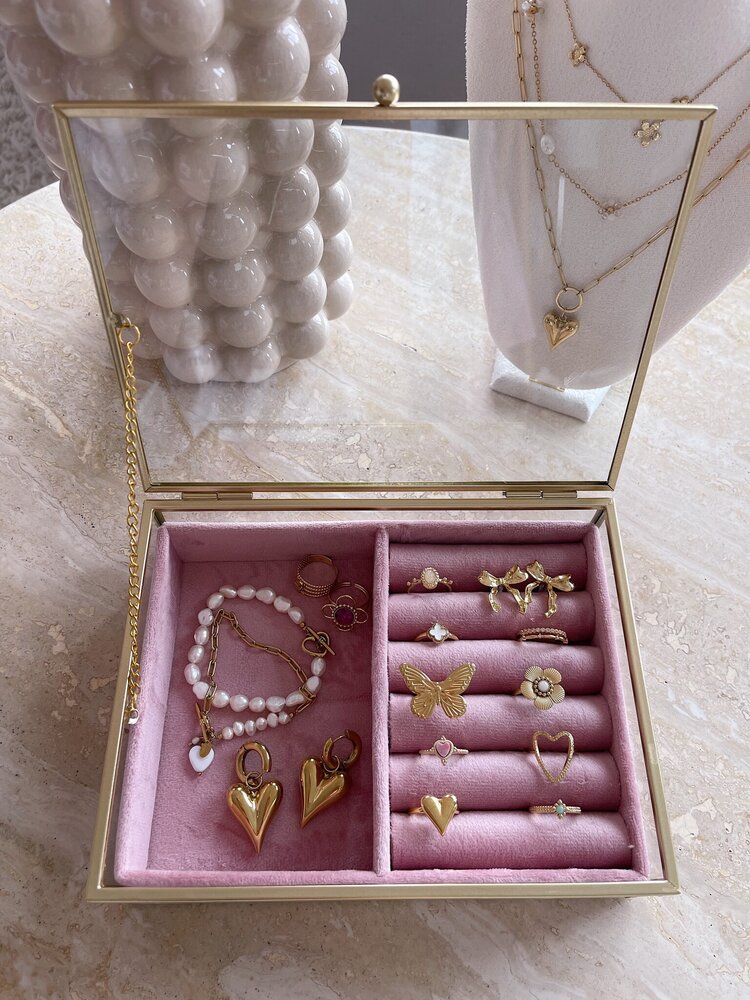 Jewellery Storage Box  / Beige (Medium)