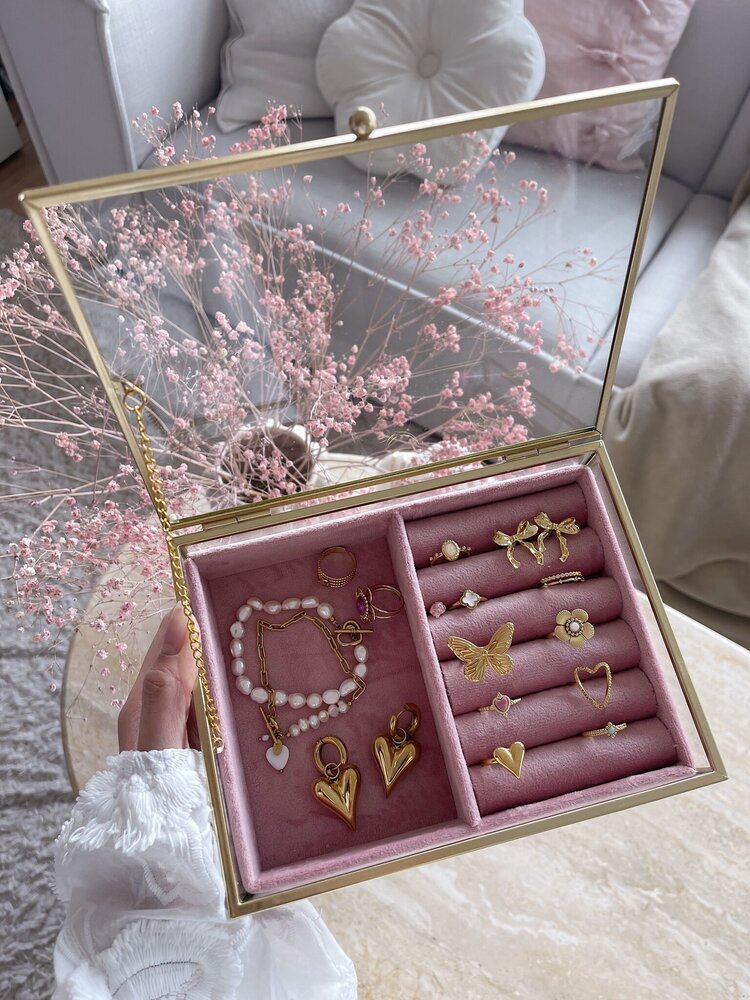 Jewellery Storage Box  / Beige (Medium)