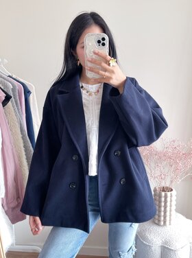 Copenhagen Short Trenchcoat / Navy Blue