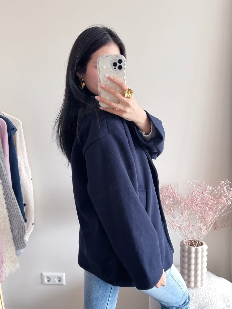 Copenhagen Short Trenchcoat / Navy Blue