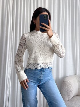 Carina Lace Top / Cream