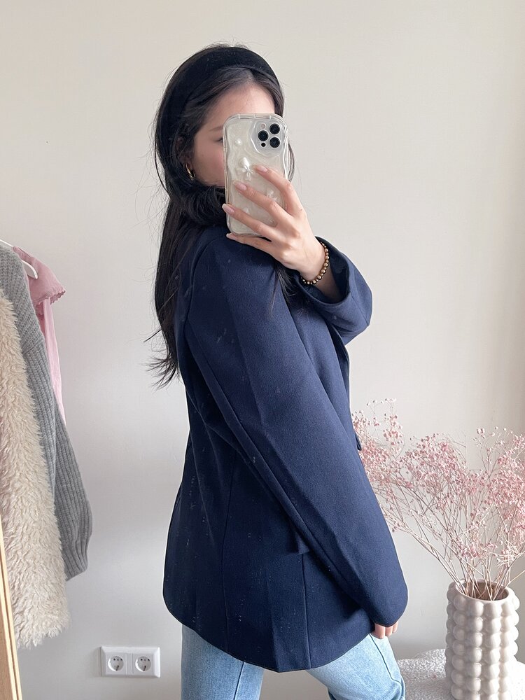 Britta Loose Fit Blazer / Navy Blue