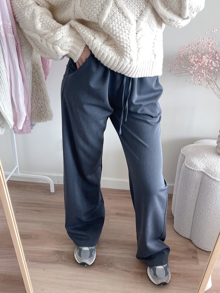 Jojo Loose Fit Trousers / Dark Grey