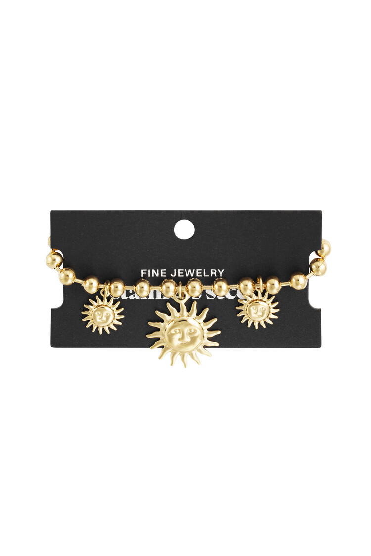 Gold Sunlit Charm Bracelet