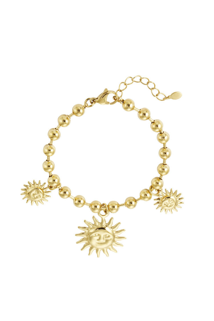 Gold Sunlit Charm Bracelet