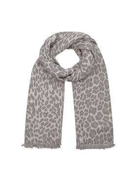 Winter Leopard Scarf / Grey