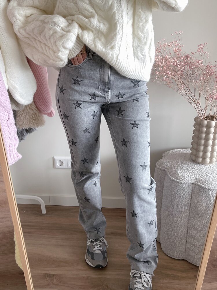 Essie Star Straight Leg Jeans / Grey