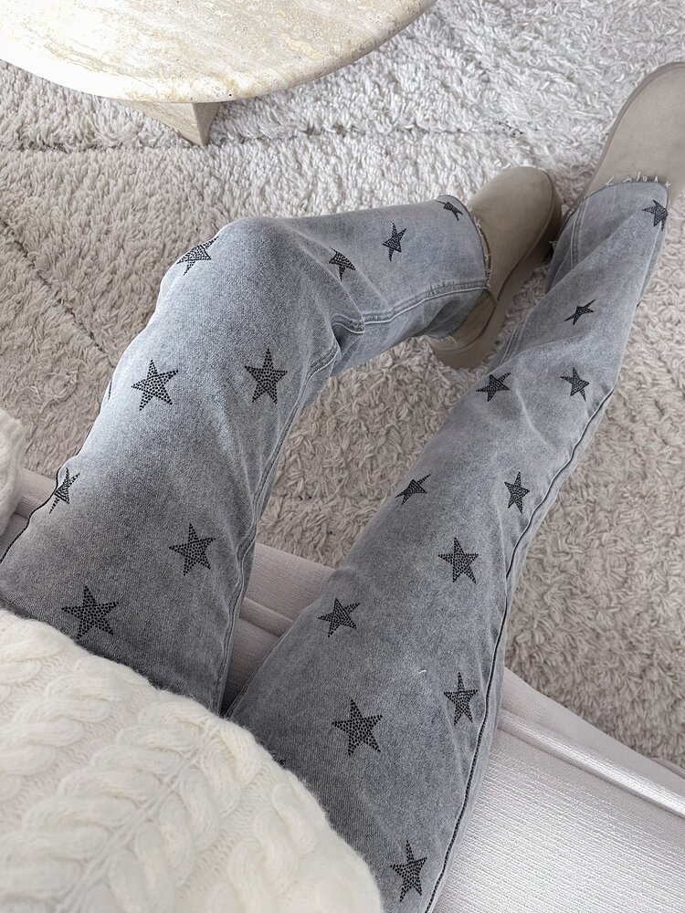 Essie Star Straight Leg Jeans / Grey