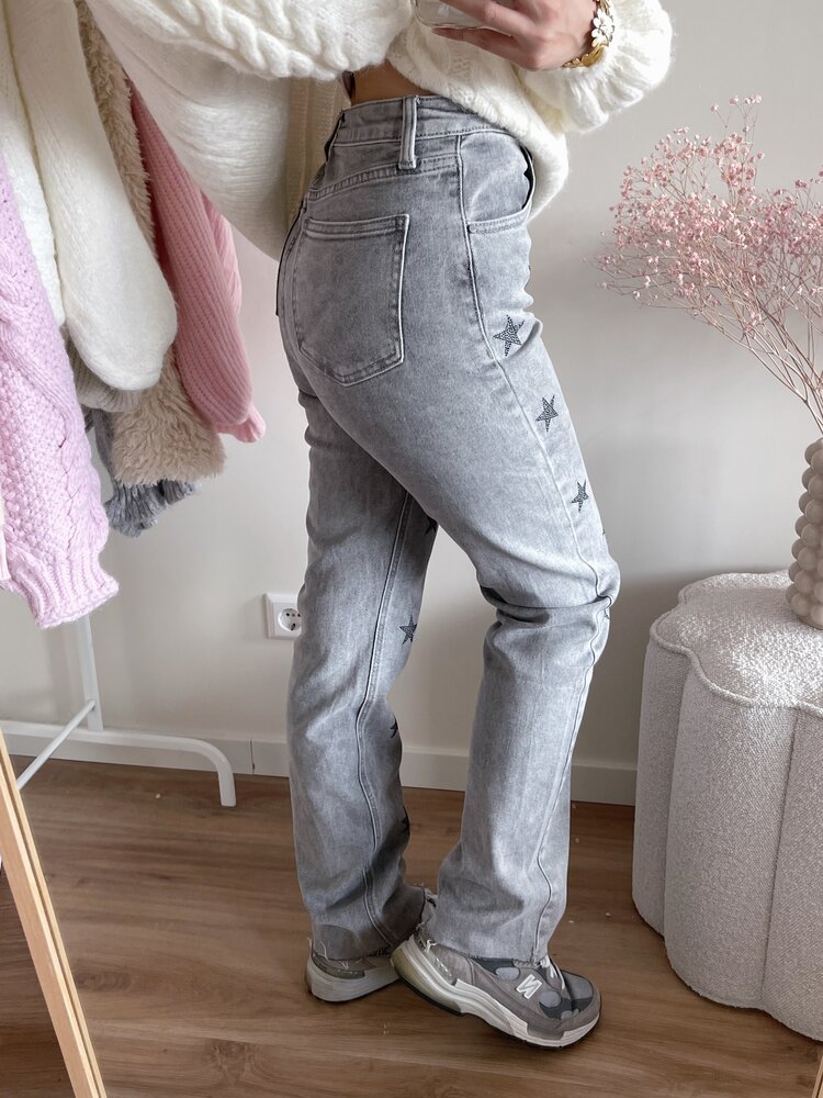 Essie Star Straight Leg Jeans / Grey