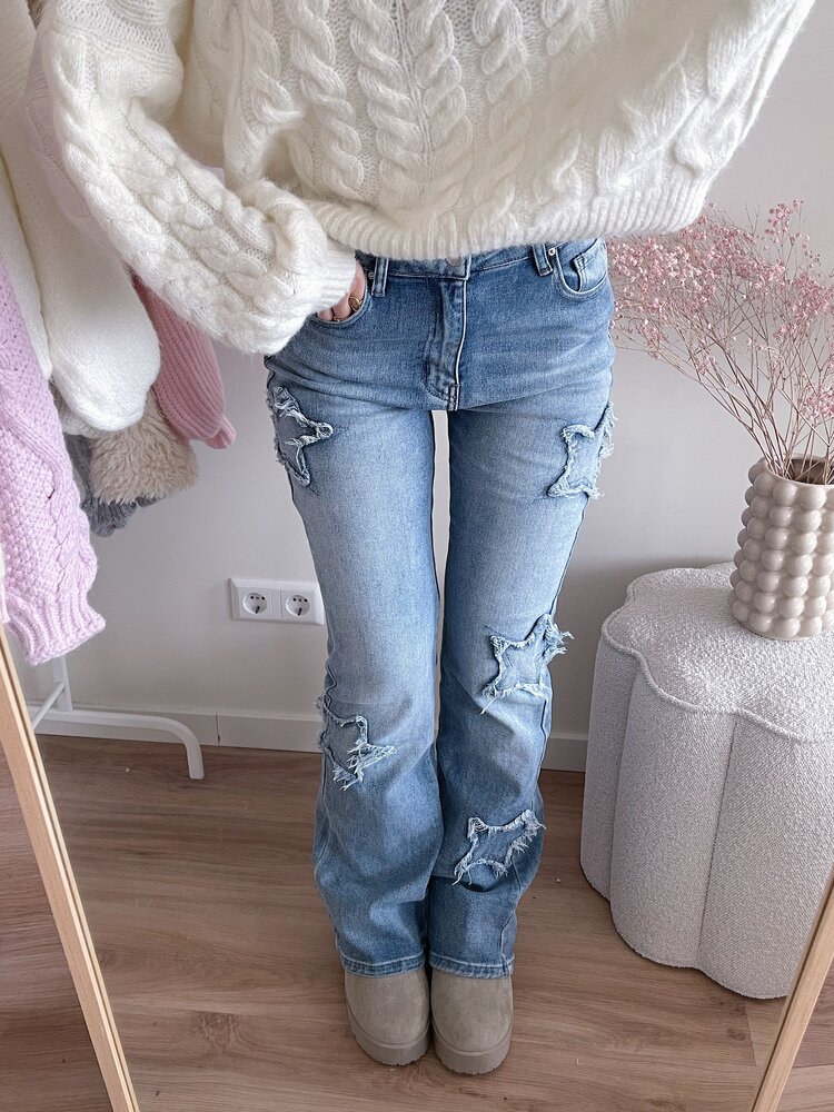 Liv Star Flared Jeans / Blue