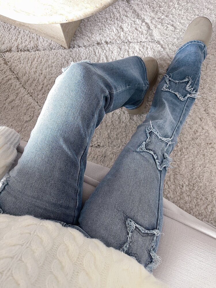 Liv Star Flared Jeans / Blue