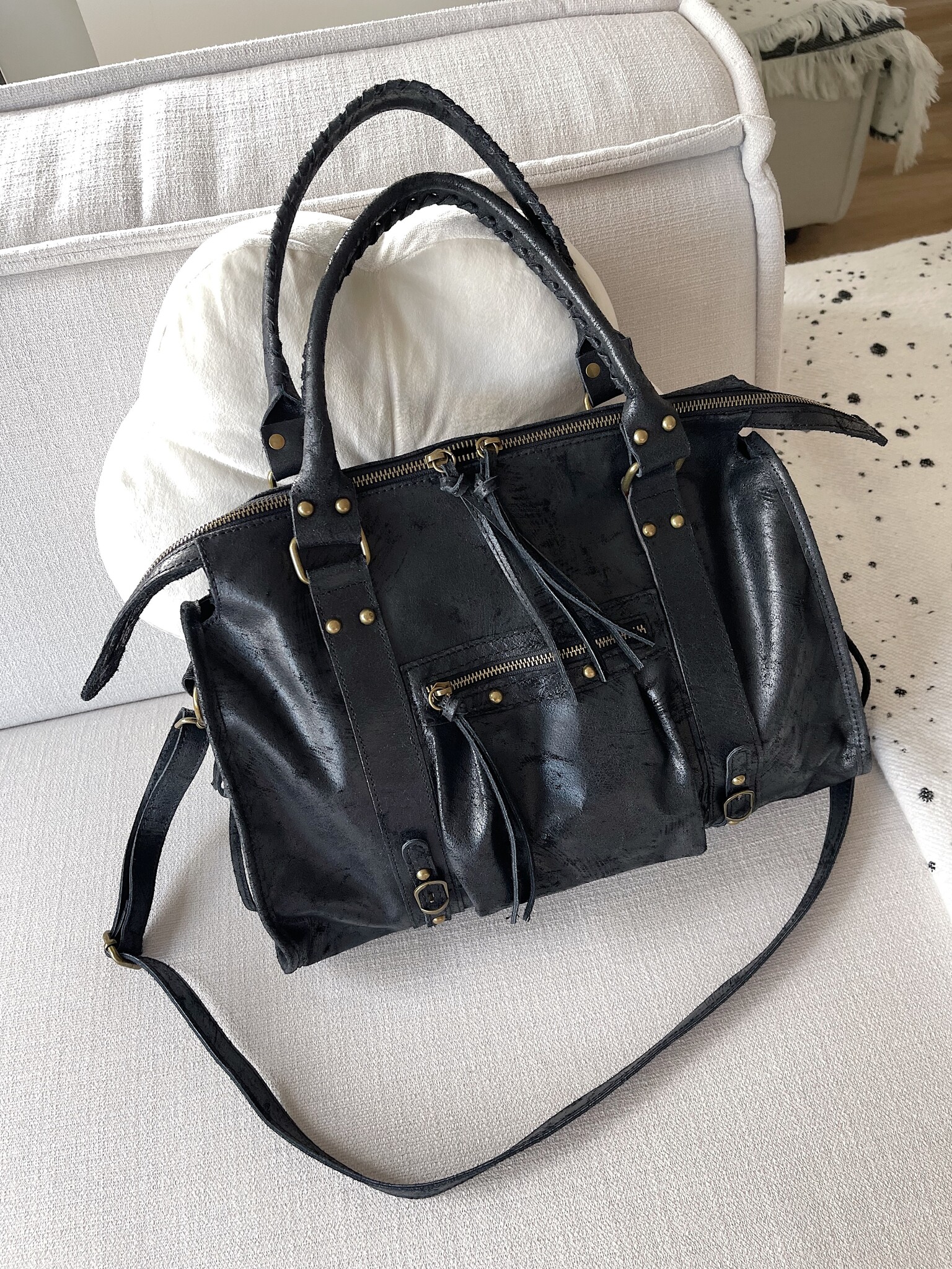 Blaire City Studs Bag / Black - Hello My Love