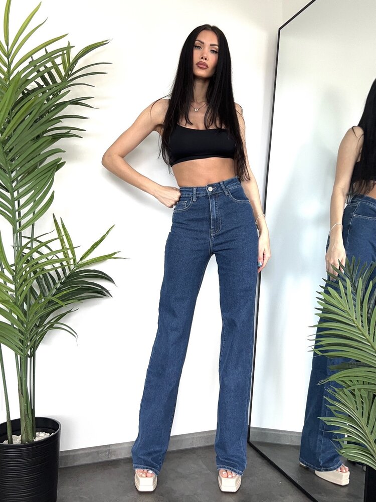 Ofelia Wide Leg Jeans / Dark Blue (TALL)
