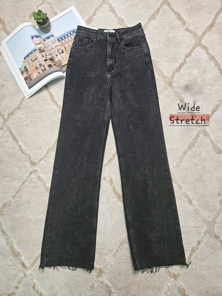 Myrna Wide Leg Jeans / Dark Grey