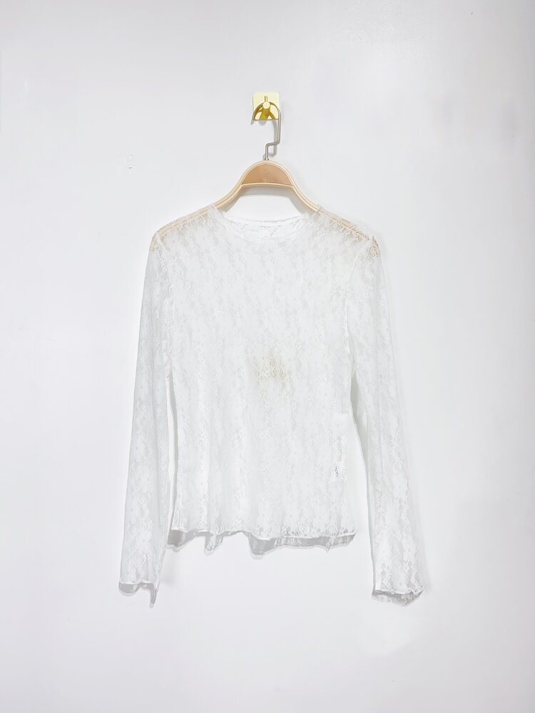 Miah Lace Top / White