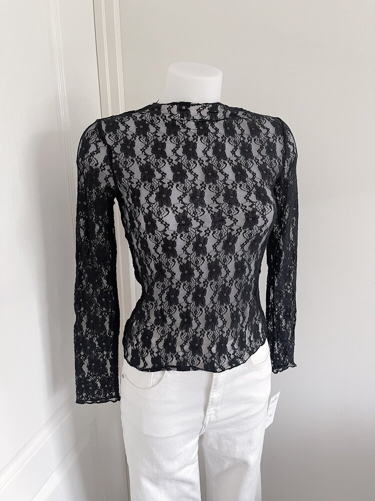 Miah Lace Top / Black