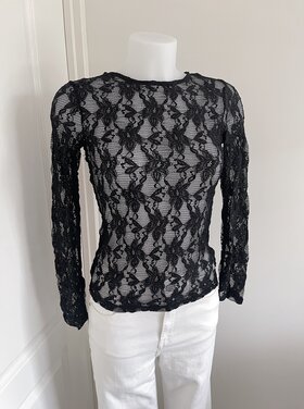 Zena Lace Top / Black