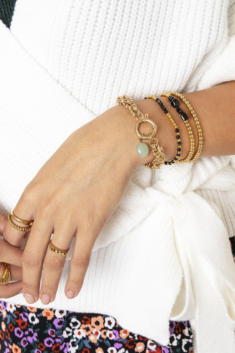 Gold Classic Beads Bracelet / Small