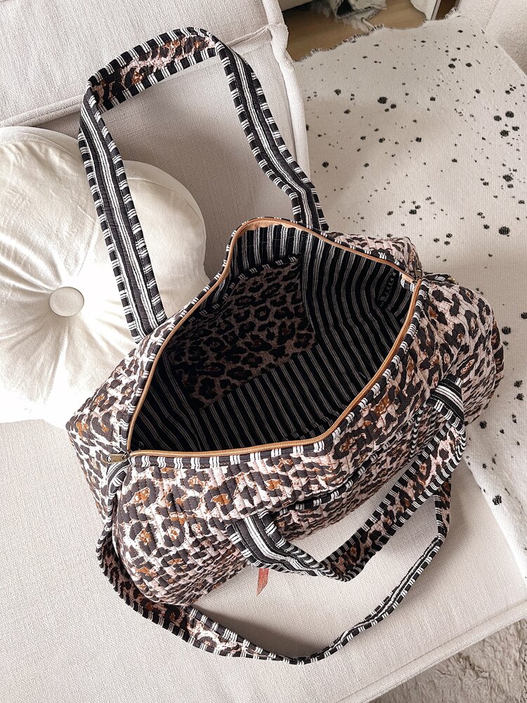 Yasmina Leopard Travel Bag / New version