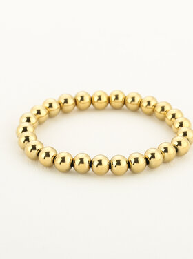 Gold Basic Beads Bracelet / Medium