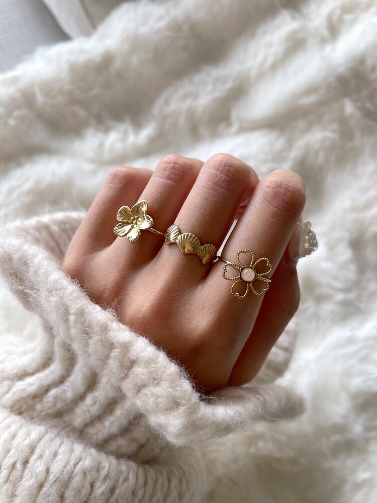 Gold Dainty Sea Shell Ring