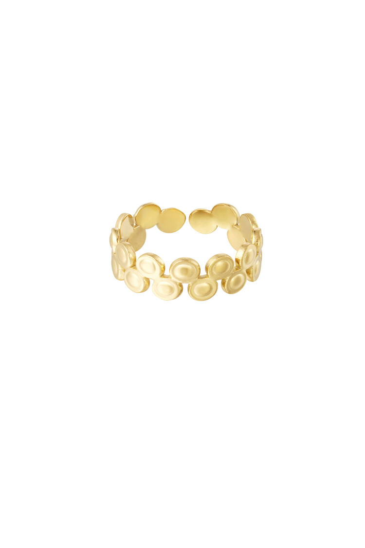 Gold Baroque Dots Ring
