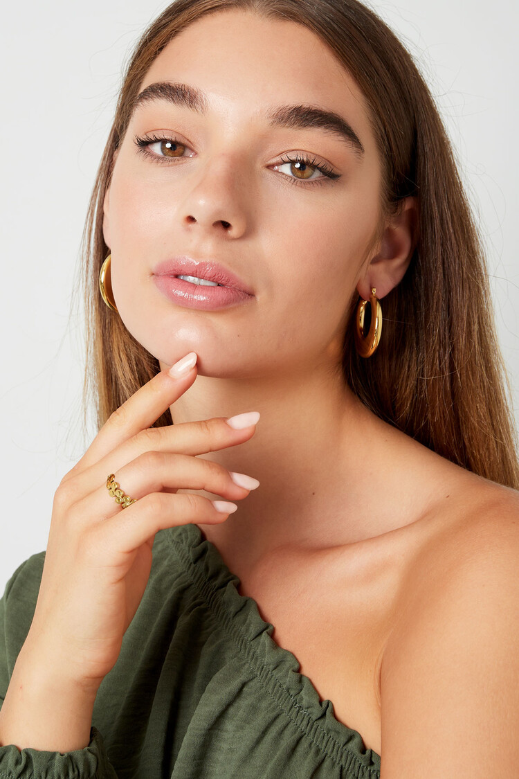 Gold Baroque Dots Ring